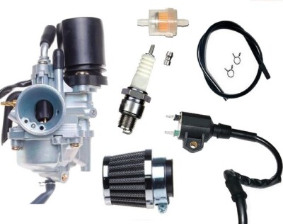 VERGASER KONISCHER LUFTFILTER ZÜNDKERZE SET für KEEWAY HACKER 50 2T