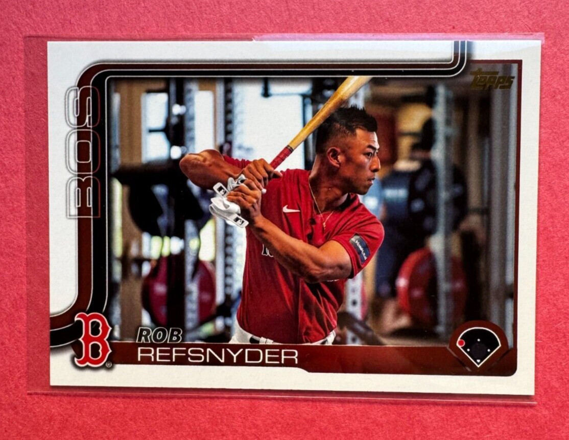 2025 Topps Series 1 - Rob Refsnyder #112 Golden Mirror Image Variation