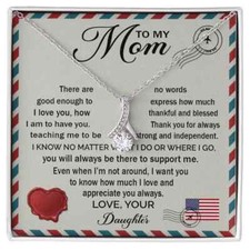 To My Mom - Love Letter Necklace - Heartfelt Gift Set