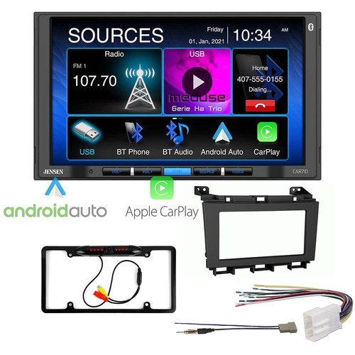Jensen CAR710 7" Bluetooth Car Stereo w/Apple CarPlay for 2009-14 Nissan Maxima