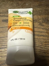 Garnier Clean Smoothing Cream Cleanser For Dry Skin. Soap Free 5 Fl Oz Brand New
