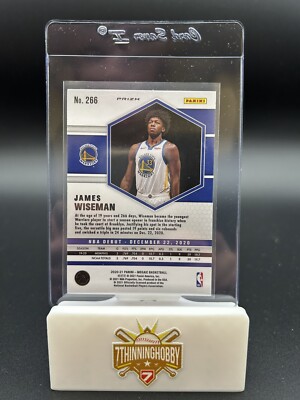 2020-21 Panini Mosaic NBA Debut Red Wave Prizm James Wiseman