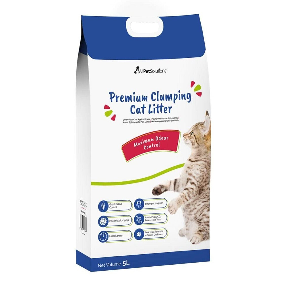 AllPetSolutions Low Dust Clumping Cat Litter with Maximum Odour Control 5 10 20L eBay