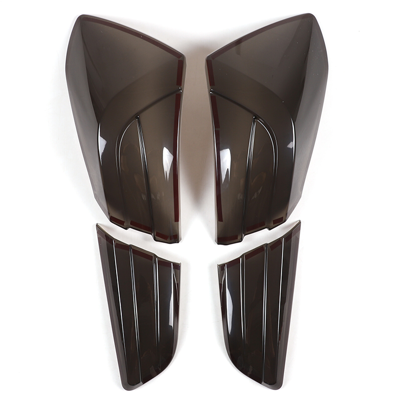 Smoked Rear Tail Light Guard Cover Trim For Maserati Ghibli 2021-2024