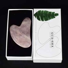 Pierre Véritable QUARTZ ROSE Cadeau Visage GuaSha Masseur Santé Massage Facial