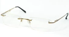 BI 7521 12 LIGHT BRONZE EYEGLASSES RIMLESS METAL GLASSES 52-18-140mm (NOTES)