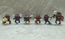 California Raisins Set Of Six PVC Figures 1987-1988 Calrab Applause Brand