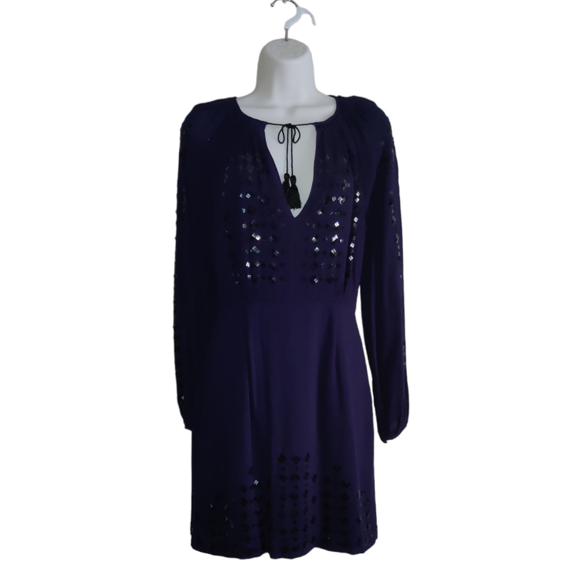 free people navy sequin dress Free People Dresses | Nwt Free People Velvet Sequin Swing Dress | Color: Blue | Size: Xs