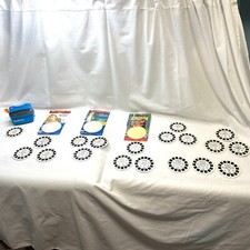 View Master 3D viewer Blue 19 Reels TMNT Dinosaurs Batman Disney Swan Princess