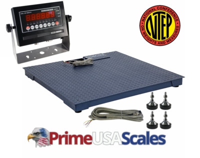 5 Year Warranty Prime 40''x40'' Floor scale NTEP (Legal for trade) 5000 lb x 1 lb 