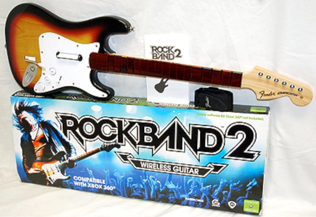 difícil comerciante recuperar Official ROCK BAND 2 xbox 360/ONE Fender SUNBURST Wireless Guitar in Box 4 3 1 | eBay difícil comerciante recuperar Official ROCK BAND 2 xbox 360/ONE Fender SUNBURST Wireless Guitar in Box 4 3 1 | eBay