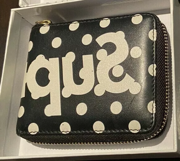 Supreme × Comme des Garcons Wallet Polka Dot Black CDG Junya | eBay