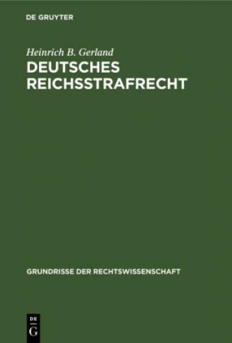 Thumbnail - Deutsches Reichsstrafrecht 6754