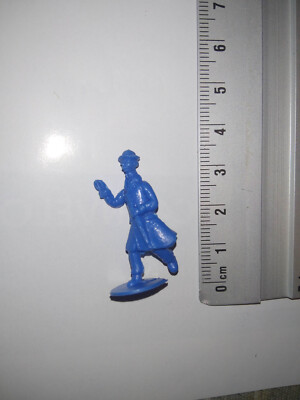 Tim und Struppi Figur 3 cm - Dunkin - STENVAL 1971 - Sonnenblume - blau