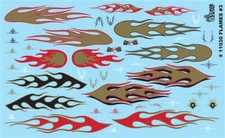 Gofer Racing Decals 11030 1/24 Decals - Gold Flames