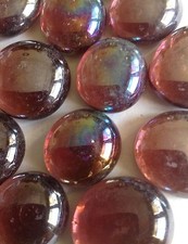 Glass Gems or Nuggets 9/16" inch GRAPE CATHEDRAL 12oz 85PCS N13