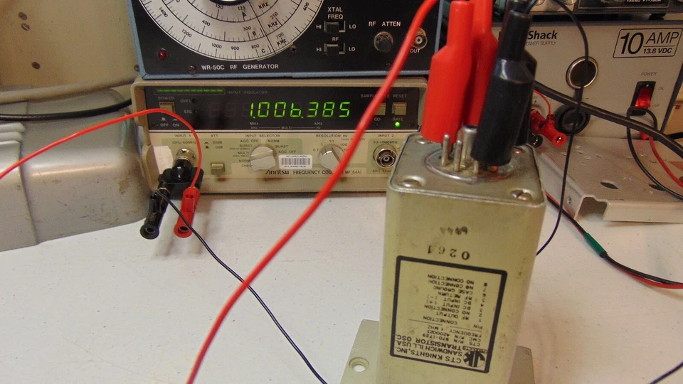 1 MHz CTS Knights crystal oscillator standard oven JK Products Tested - Image 2 of 4