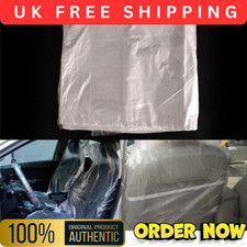 10pcs Disposable Plastic Car Seat Covers Vehicle Cover Valet Roll Protective
