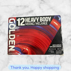 Golden Heavy Body Artist Acrylic Set Mixing Set of 12 with Gloss Glazing Liquidd