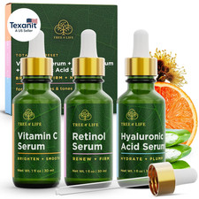 Face Serum Set - Vitamin C, Retinol Hyaluronic Acid for Brightening, Firming