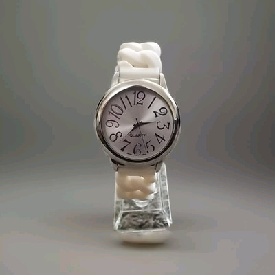 BWC Round Face Watch with Silicone band Brand New Battery.     OF