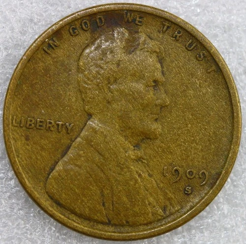1909 S Lincoln Wheat Cent / Penny ~  VF  #L3