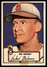 1952 Topps #58 Bob Mahoney VG RC Rookie Red Back               ID:91317