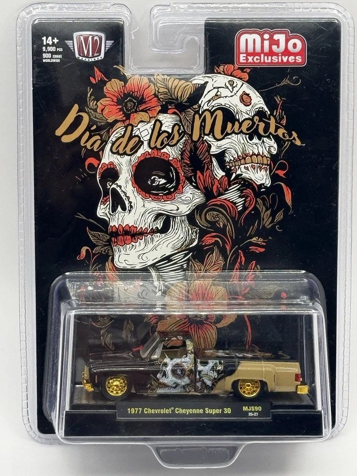 M2 1977 Chevrolet Cheyenne Super 30 “Dia De Los Muertos” MJS90 1/64 CHASE - Image 2 of 2