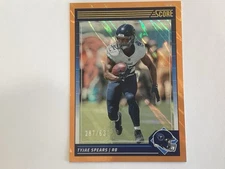 2024 Panini Score Football Tyjae Spears No. 272 Lava Parallel /630  Titans
