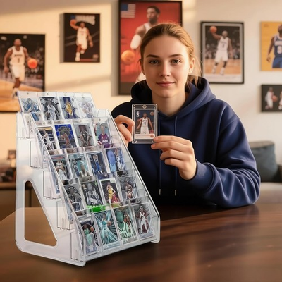 #ad Display Stand for Baseball Basketball Sport 5Tier Vertical Holder Trading Card $17.49