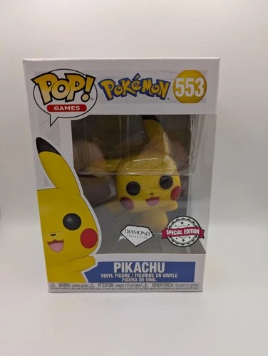 Funko Pop! Vinyl Pokemon Pikachu 553 DIAMOND Special Edition Figure