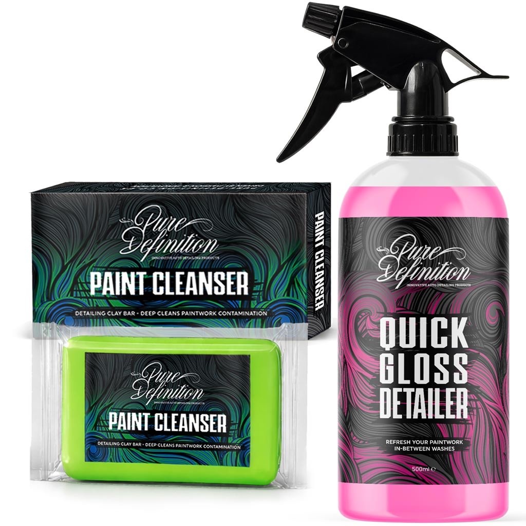 Car Clay Bar Quick Detailer Kit Claybar Detailing Auto Lubricant Pure Definition