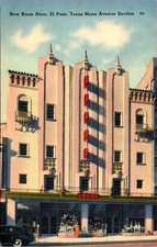 Vintage Kress Store Postcard – Art Deco Building, El Paso, Texas, Mesa Avenue