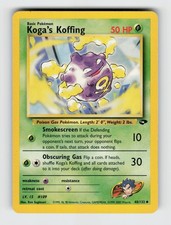 Koga's Koffing 48/132 Unlimited Uncommon Gym Challenge Pokemon 2000 MP Sugimori on eBay