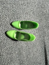 Barbie HTF Green Closed Toe Heels Pumps Shoes Vintage 1960's Japan NMinT