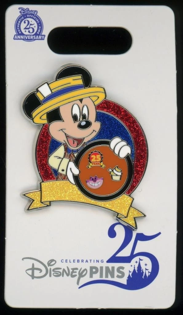 Mickey Holding Board Celebrating 25 Years of Trading Disney Pin 170568