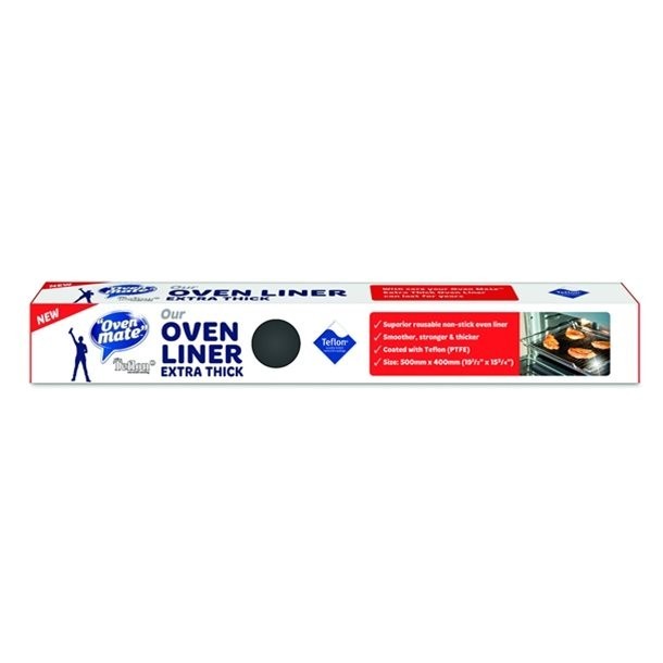Oven Mate Teflon Oven Liner 50cm x 40cm Non-Stick Reusable Dishwasher Safe