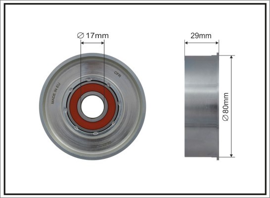 ✅Fits CAFFARO ROLKI NAPINACZY 500174 TENSIONER ROLLER 80X17X27 BEARI ⭐UK Seller⭐