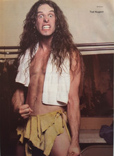 TED NUGENT SCREAM DREAM TOUR VINTAGE 80'S FULL PG MAGAZINE PINUP POSTER CLIPPING