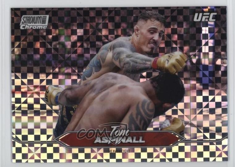 2025 Topps Stadium Club UFC Chrome X-Fractor Tom Aspinall #C-8 1rl7