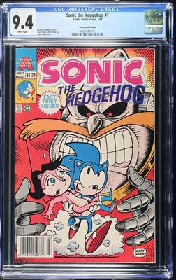 Sonic the Hedgehog #1 Scott Shaw Cover/Art Newsstand Variant CGC 9.4