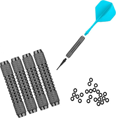 Dart Barrel Set mit Gummiring für Profi-Spieler, 6 Stück, 44mm, 14g