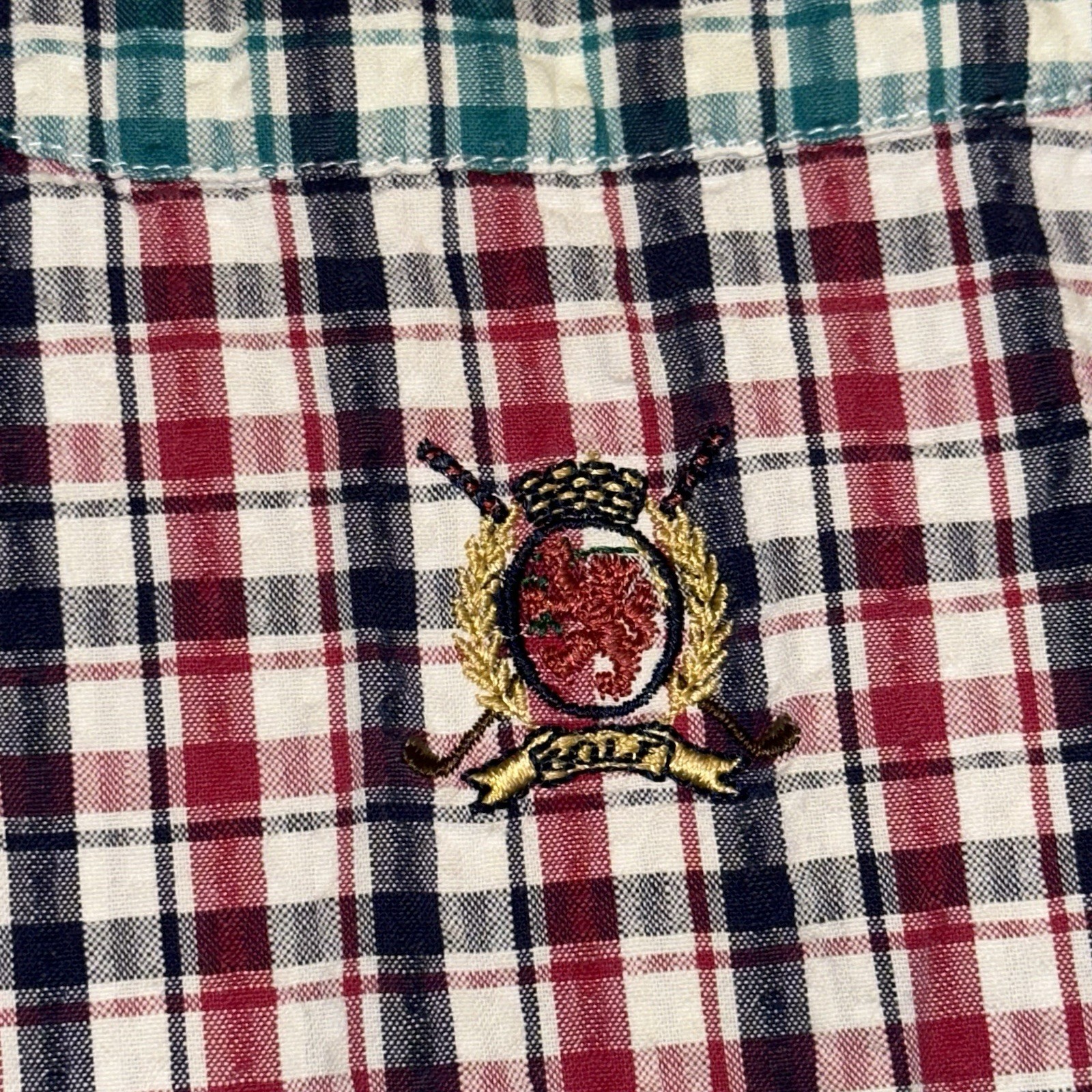 Tommy Hilfiger Patchwork Plaid Button-Down Shirt … - image 3