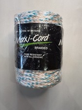 Maxi - Cord 6mm 100 Yards Grey , White, Blue, Peach Multi Colored