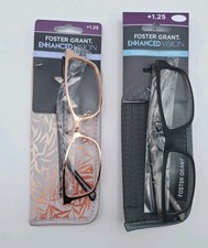 Foster Grant Enhanced Vision Readers With Case 1.25 - Set Of 2