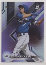 2019 Bowman Platinum Wal-Mart Top Prospects Purple Foil /250 Brewer Hicklen 02yu