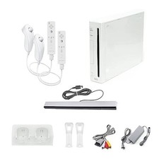 Nintendo Wii Console, White Premium Bundle 2 controllers