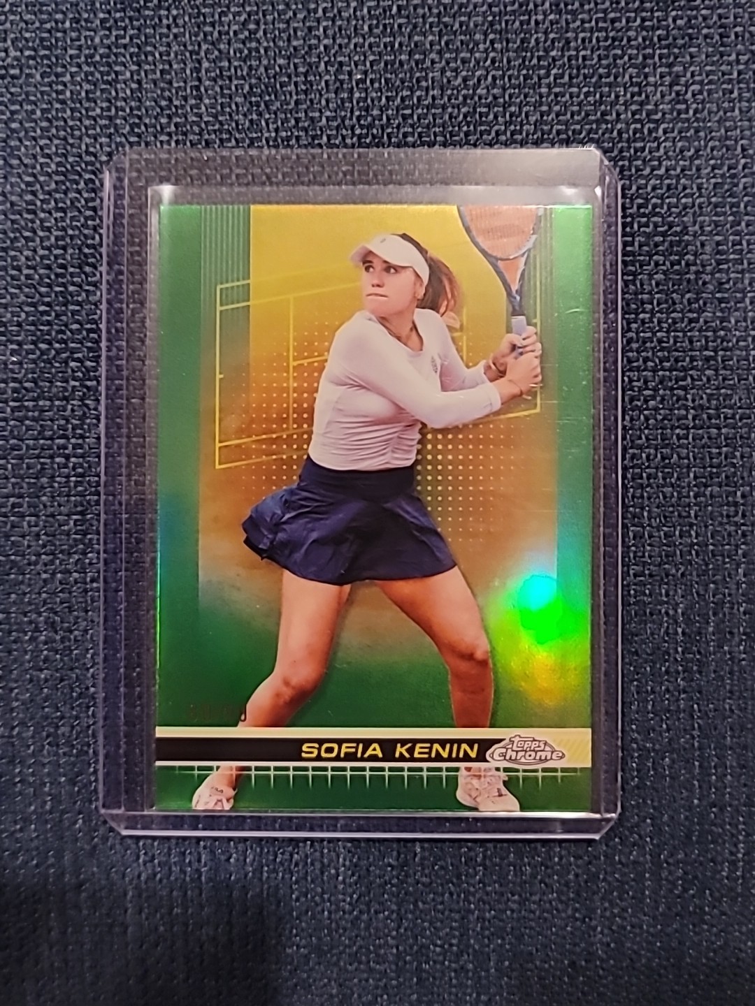 2024 Topps Chrome Tennis Sofia Kenin Green Refractor 80/99 #91