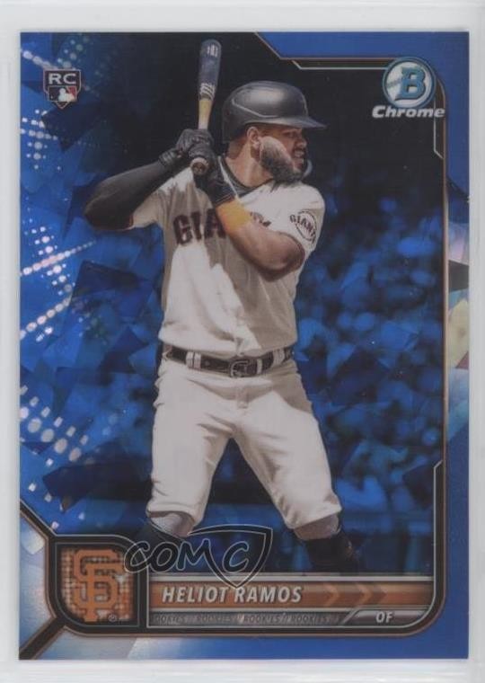 2022 Bowman Chrome Sapphire Edition Heliot Ramos #96 Rookie RC 12g7