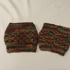 Handmade Boot Cuffs Boot Toppers Earthy Fall Tones